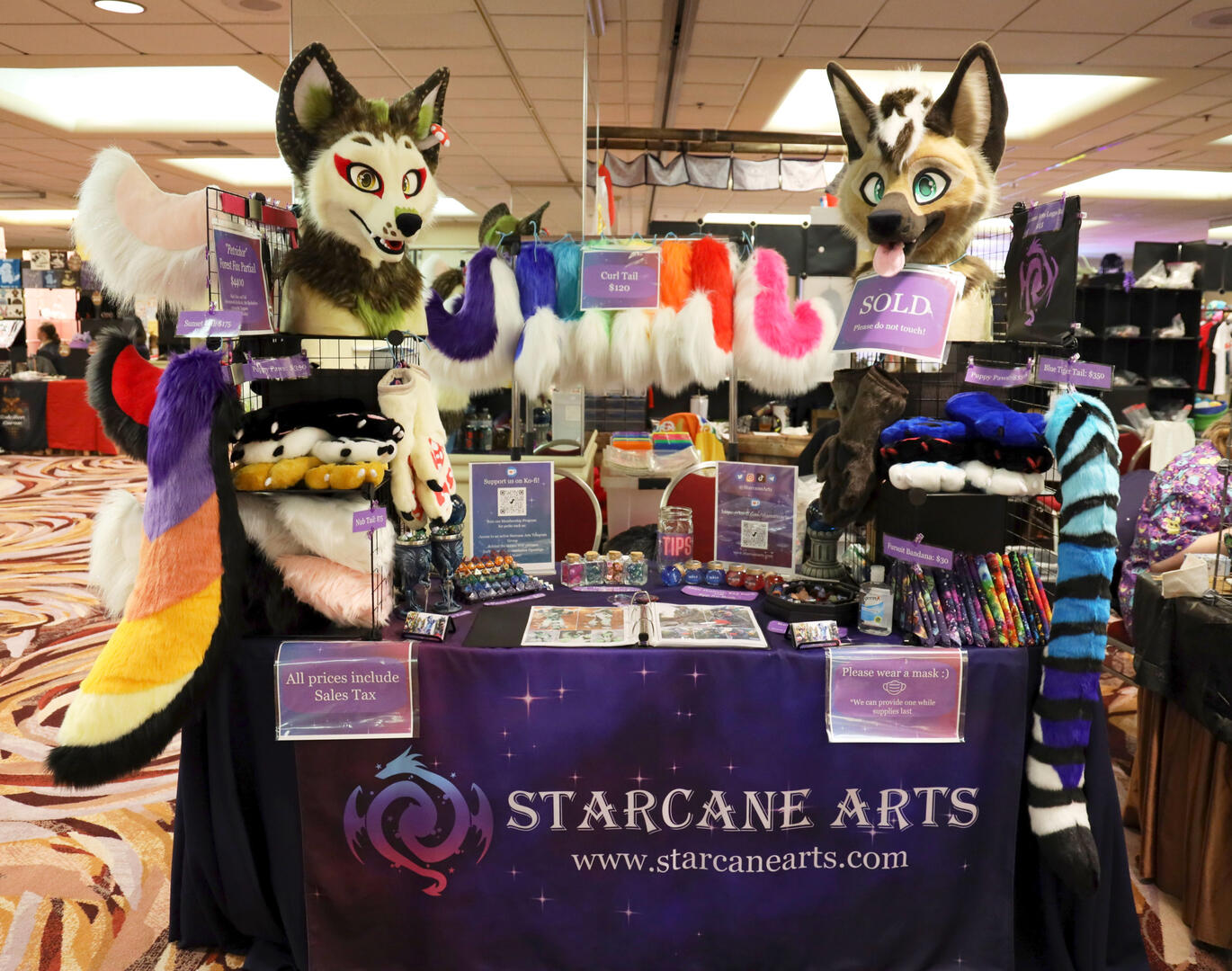 Golden State Fur Con 2024 Single 6ft Table